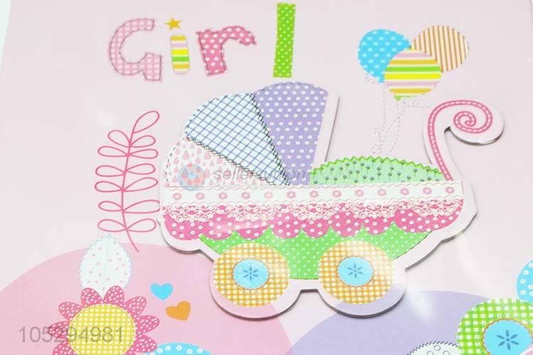 Chinese Factory Reusable Baby Carriage Pattern Hardcover Photobook Photo Album with Paste Inside Pages