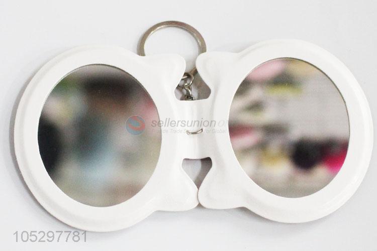 Factory promotional women printed pu cover cosmetic travel mirror
