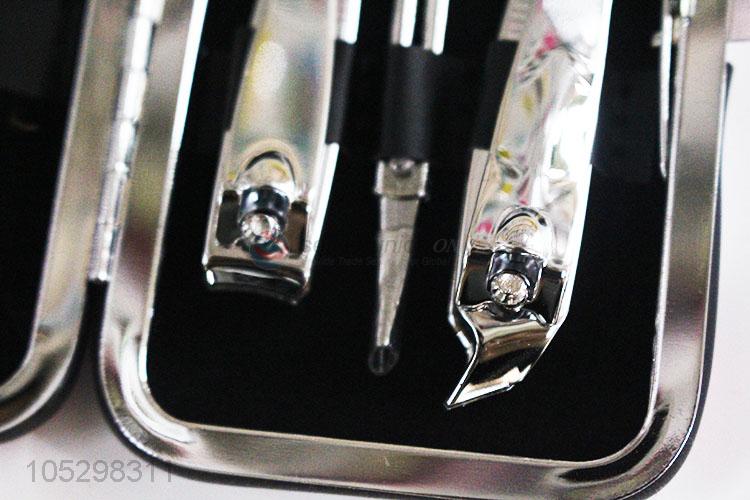 Promotional cheap nail clipper kit predicure scissor earpick nail care set