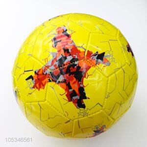 Factory Direct Supply Yellow Color Printed Toy Ball Football Swimming Party Toys