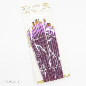 Popular Promotional 12pcs Nylon Brush Painting Pen for Art Student