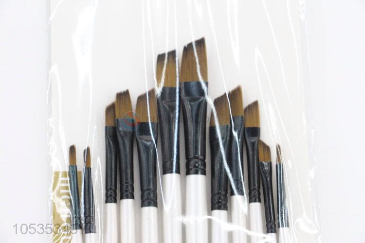 Factory Export 12pcs Nylon Brush Painting Pen for Art Student