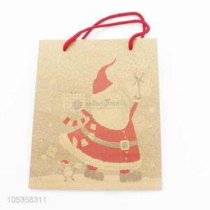 Cheap high quality recycled Christmas gift bag brown kraft paper bag