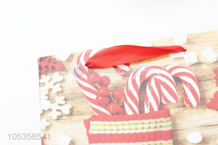 China suppliers recycled Christmas gift bag kraft paper bag