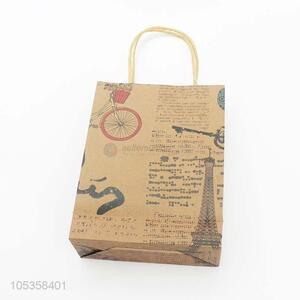 Hot sale cheap kraft paper shopping bag gift bag with handle