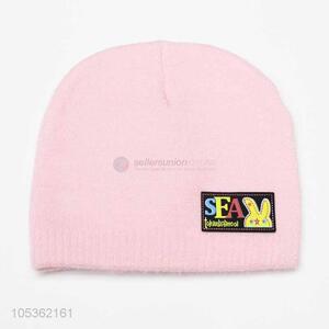 Latest Design Pink Cute Baby Winter Warm Hats