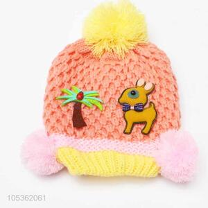 Wholesale Unique Design Plush Hat Children Winter Warm Crochet Headwear