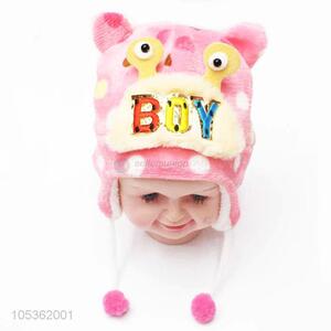 Best Selling Cartoon Infant Toddlers Plush Warm  Hat