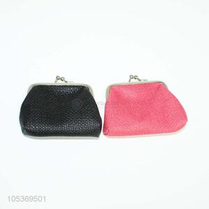 New Design Two Colors PU Leather Coin Purse Wallet for Wholesale