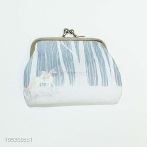 Best Sale Mini PU Leather Cute Unicorn Printed Coin Wallet Coin Bag