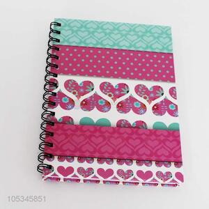 High-grade 80pages notebook with heart printed cover
