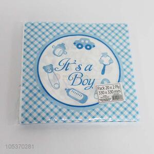 China supplier 20pcs wood pulp paper napkin