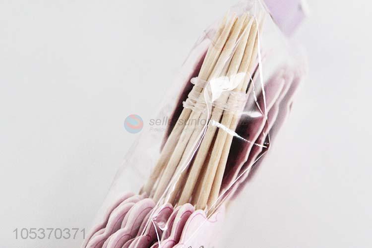 Wholesale 24pcs wooden cake topper sticks party tool - Sellersunion Online