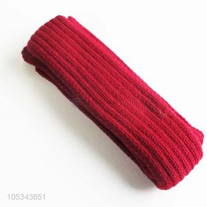 Promotional red knitted scarf winter scarf for kids