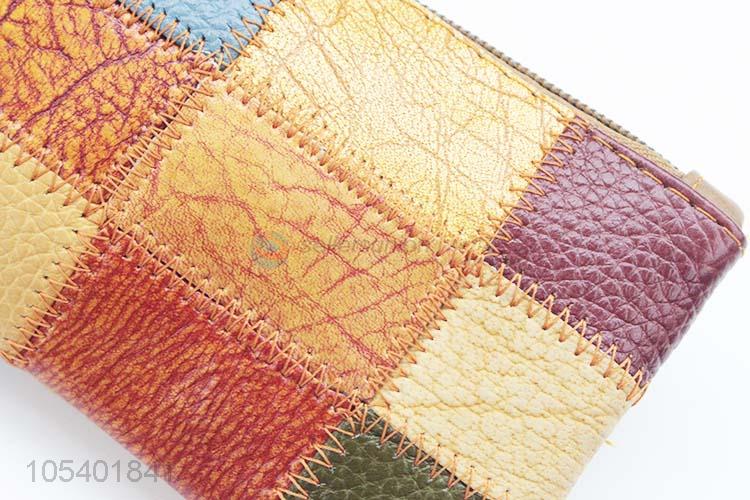 Unique Design Colorful Leather Coin Purse Fashion Handbag