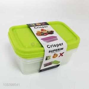 Made in China 3pcs plastic preservation box/crisper