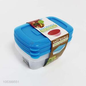 Cheap wholesale 4pcs plastic food container preservation box