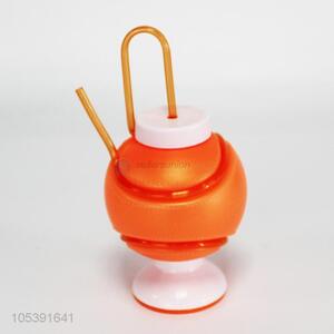 Manufacturer directly supply plastic teapot with straw
