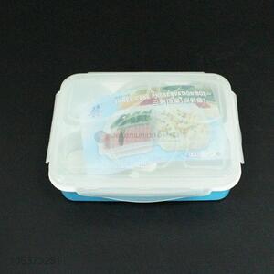 Low price food grade bpa free plastic lunch box with spoon