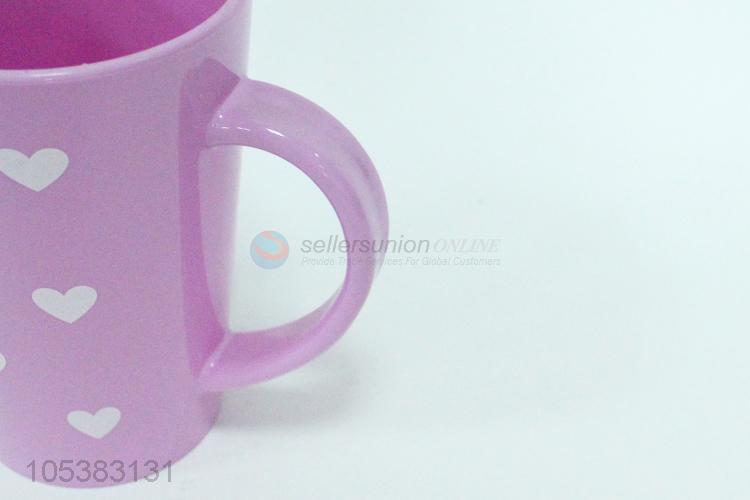 爱心印花口杯470ml