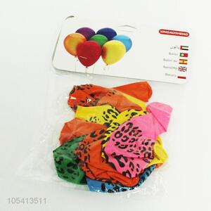 Hot selling 12pcs colorful latex printing balloons
