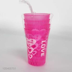 Hot Selling 4 Pieces Plastic Water Cup Fashion Tooth Mug