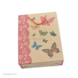 Hot Selling Colorful Butterfly Pattern Paper Gift Bag