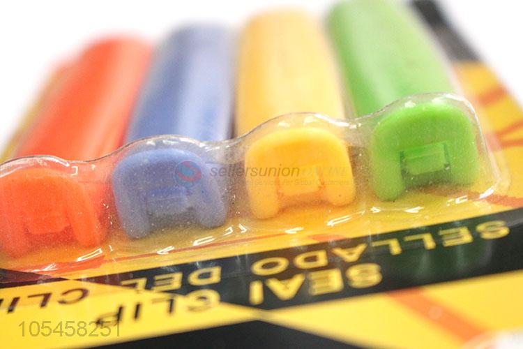Professional factory supply colorful plastic seal clip sealing clip