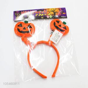 Cheap high quality Halloween supplies pumpkin headband with light