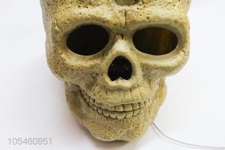 Wholesale cheap Halloween decoration skull head with light