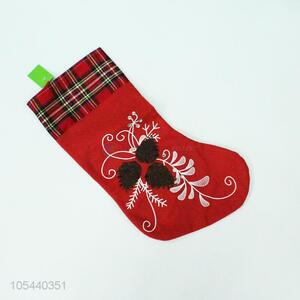Good sale delicate embroidered Christmas stocking Christmas gift
