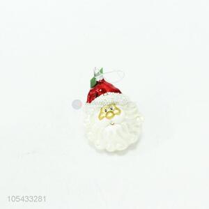 Manufacturer custom <em>Christmas</em> hanging decoration <em>Father</em> <em>Christmas</em> shape glass ornament
