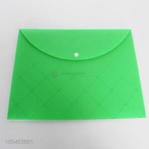Good quality low price green plastic file bag