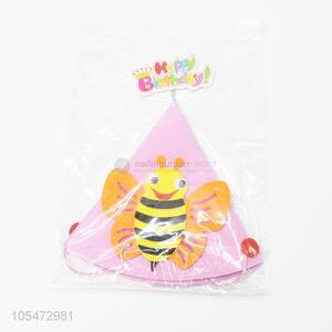 Manufacturer custom kids party hat birthday cartoon bee hat