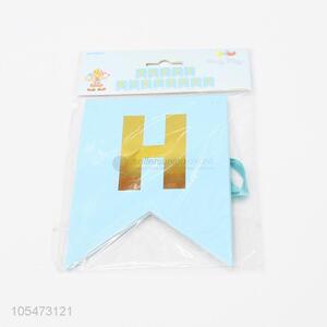 Factory wholesale kids birthday party flag party pendant