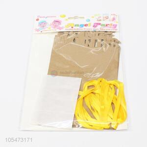 Direct factory supply birthday party string flag paper bunting can attach photos