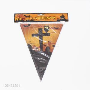 Promotional custom Halloween party triangle bunting flags