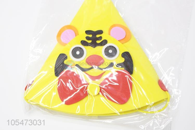 Professional suppliers children party hat birthday cartoon tiger hat