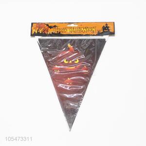 Popular promotional happy Halloween triangle party flags