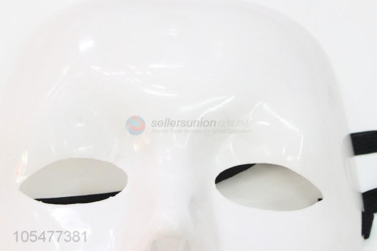 Hot selling white blank plastic mask Halloween supplies