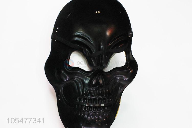 China maker burnished gold plastic skull mask for Halloween use