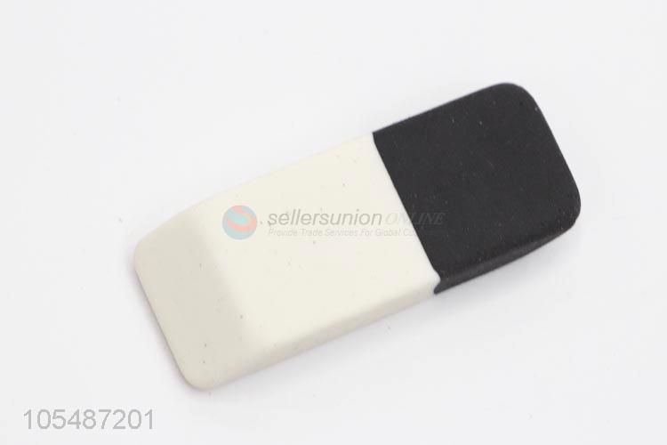 Wholesale cheap white and black color pencil eraser