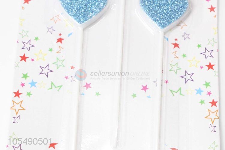 China Factory Supply Bling Love Heart Birthday Cake Candles