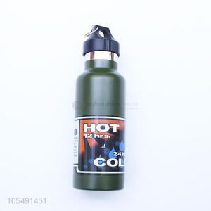 New popular army green outdoor stainless steel <em>thermos</em> <em>bottle</em>
