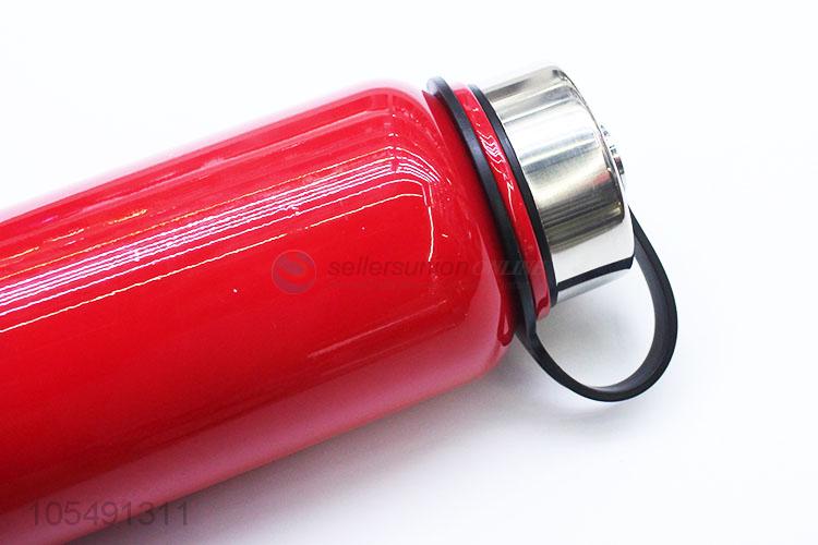 Factory customized red stainless steel thermos bottle