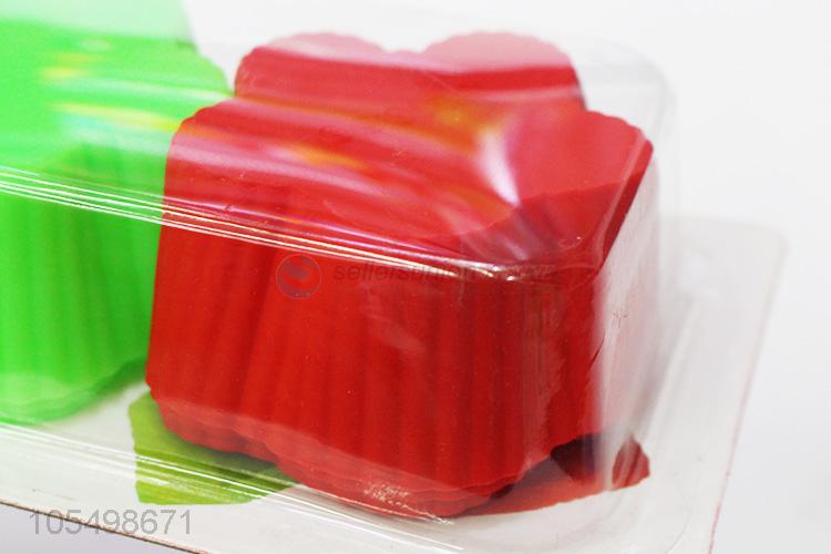 China Manufacturer 6pcs Silicon Cake Baking Molds Jelly Mold Silicon Cupcake Pan Muffin Cup