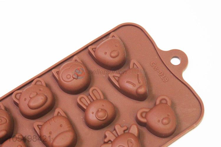 Cheap Price Cute Animal Shaped Silicone Chocolate Molds Baking Tools