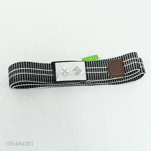 High-classic men elastic woven knitted belt fabric belt