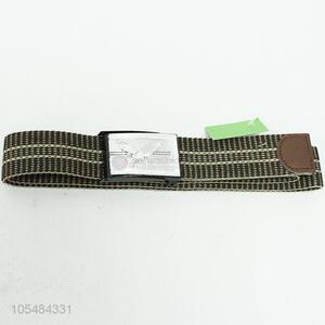China supplier men elastic woven knitted belt fabric belt