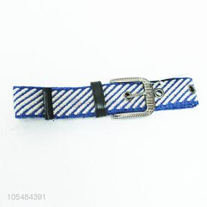Best quality men elastic woven knitted belt fabric belt